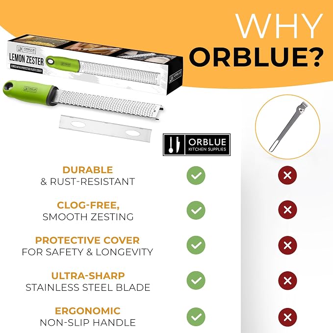 Orblue Lemon Zester & Cheese Grater - Image 8