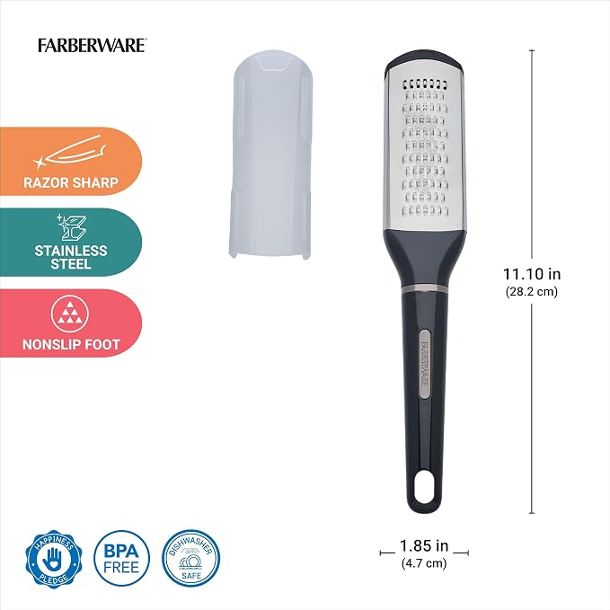 Farberware Professional Slim Zester and Grater – Stainless Steel Blade - Image 2