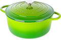 Cast Iron Dutch Oven with Lid – Non-Stick Ovenproof Enamelled Casserole Pot – by Nuovva