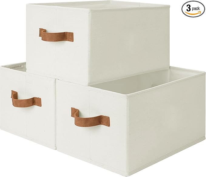 StorageWorks Closet Organizers and Storage Bins, Foldable Shelf Baskets by StorageWorks