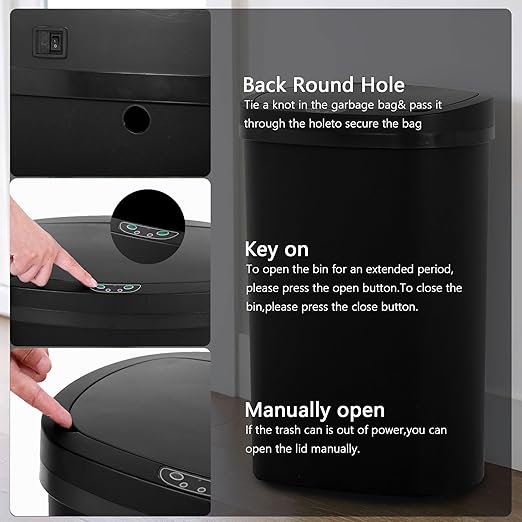 13 Gallon/50 L Kitchen Trash Can - Image 4