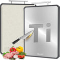 Titanium Cutting Board for Kitchen, Double Sided Non Toxic Titanium Cutting by GreatMirrorTalksItself