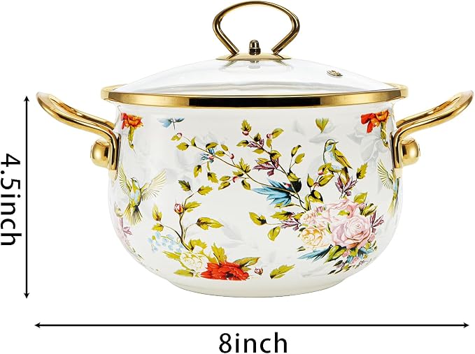 SOUJOY 2.8 Quart Enamel Stockpot - Image 2