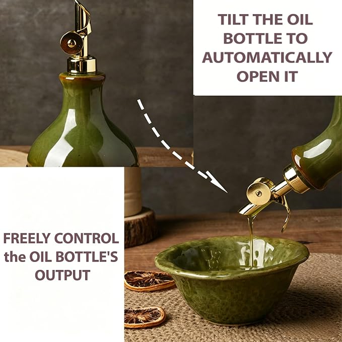 Ceramic Olive Oil Dispenser Bottle - Image 5