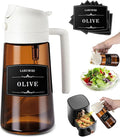 LAKUMIQI 2 in 1 Oil Sprayer for Cooking, 16oz Olive Oil Dispenser Bottle for by LAKUMIQI