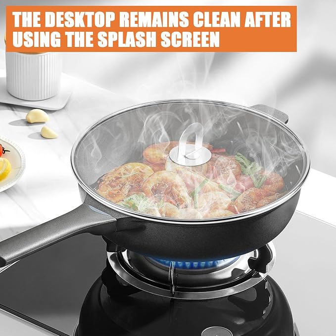 2-Pack Splatter Screens for Frying Pan - Image 7