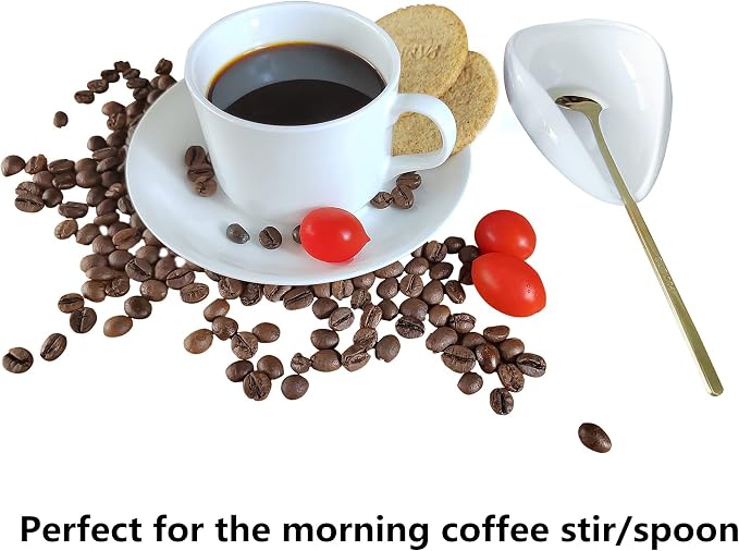 Coffee Spoon Rest, Mini Coffee Spoon Holder, Small Ceramic Spoon Rest - Image 2
