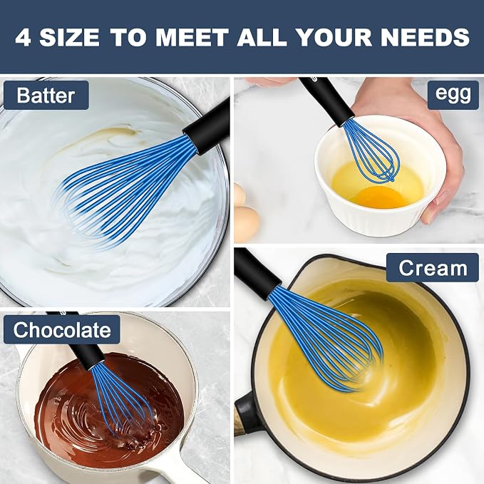 Eddeas Silicone Whisk, Non Scratch Whisk - Image 3