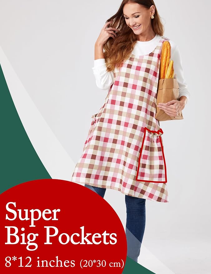 Cozy Adjustable Cross Back Aprons - Image 2