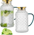 Buaic 2 PACK Glass Pitcher by Buaic