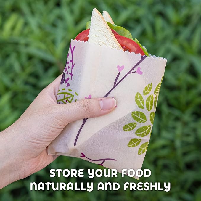 Akeeko Reusable Beeswax Food Wraps - Image 5