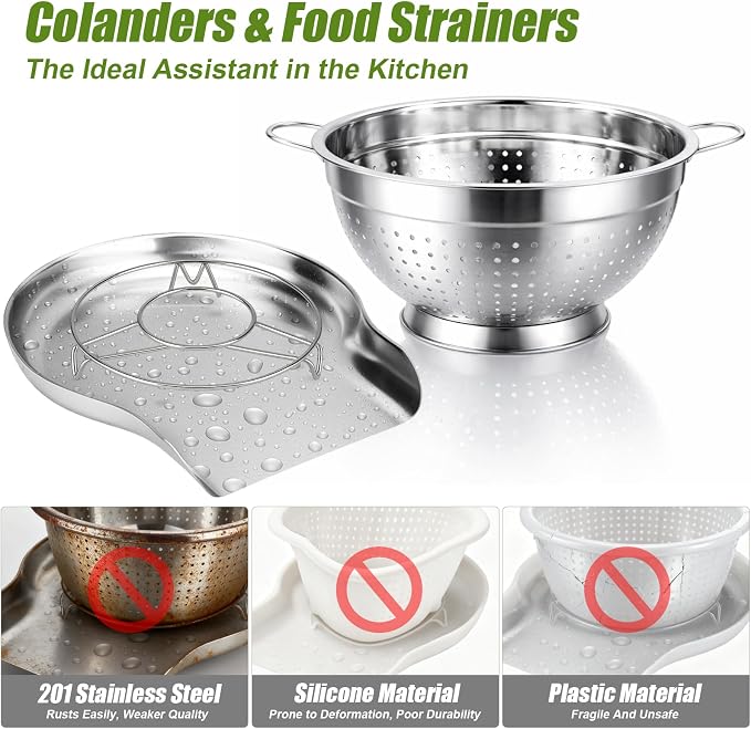 Palksky Stainless Steel Colander Set - Image 8