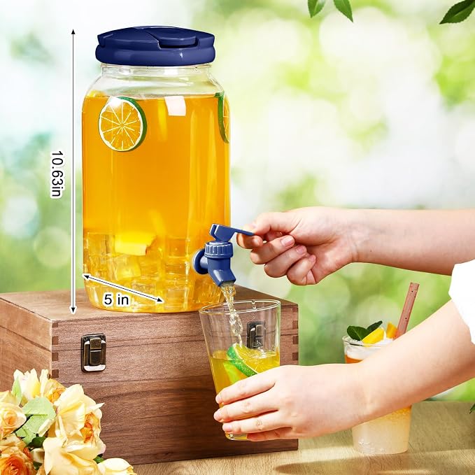 Havawish 2 Pcs 1 Gallon Plastic Beverage Dispenser - Image 2