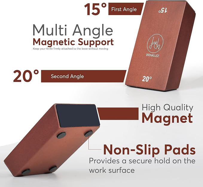 Rolling Knife Sharpener with Diamond and Ceramic Discs, Kitchen Knife Sharpener - Image 3