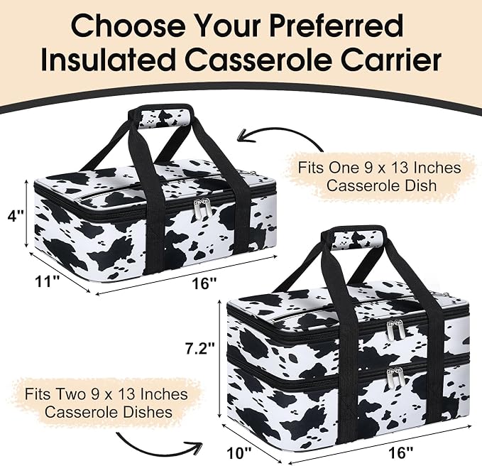 Insulated Casserole Carrier, Portable Casserole Carrier - Image 2