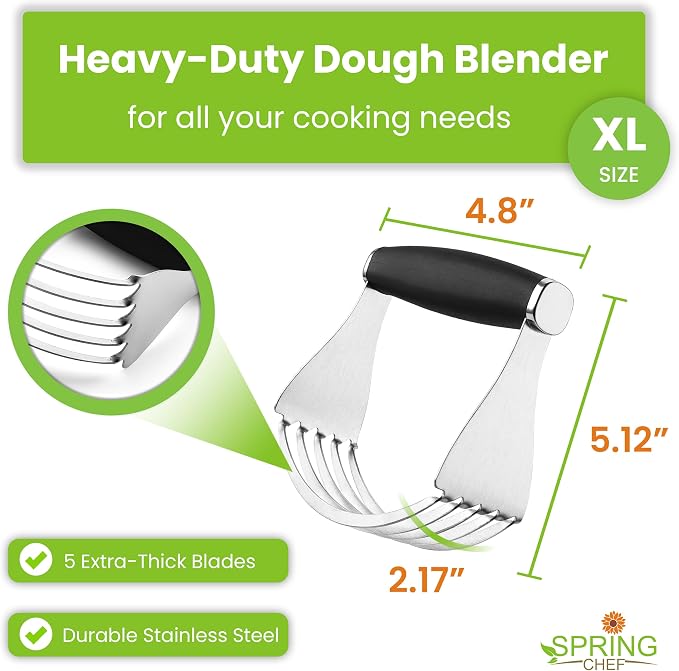 Spring Chef XL Stainless Steel Pastry Cutter Tool - Image 3