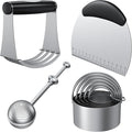 Biscuit Cutter Set, Stainless Steel Flour Sifter, Pastry Cutter, Pastry Scraper by Unknown