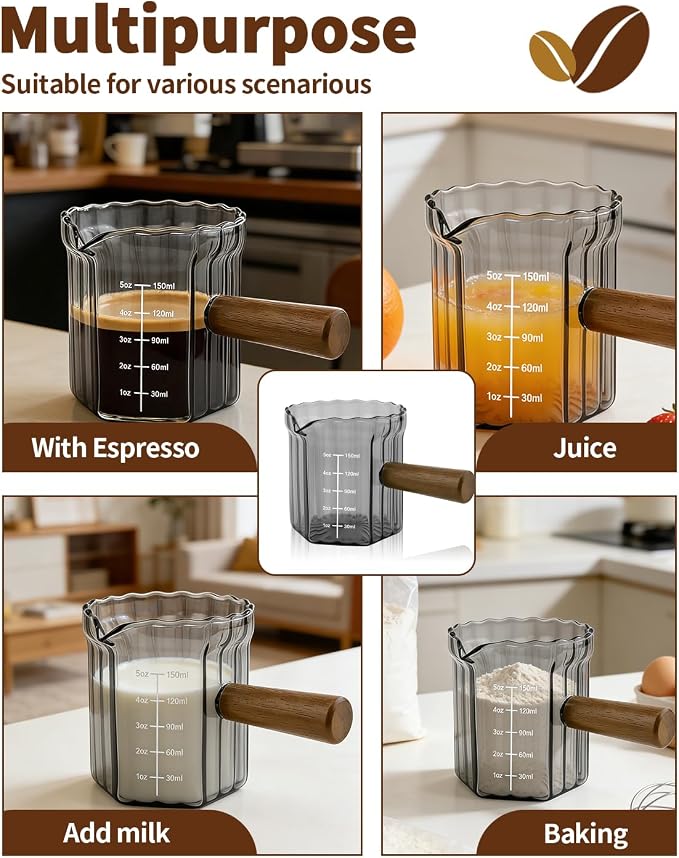 Espresso Measuring Cup 5 Oz, Espresso Glass Cups - Image 7