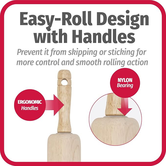 GoodCook Classic Wooden Rolling Pin - Image 5