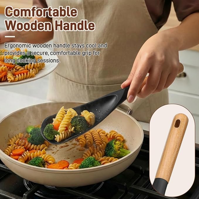 3 PACK Cooking Spatula Spoon for Nonstick Cookware, Scrape - Image 7
