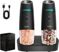 Sangcon Gravity Electric Salt and Pepper Grinder Set RECHARGEABLE, Automatic by Sangcon