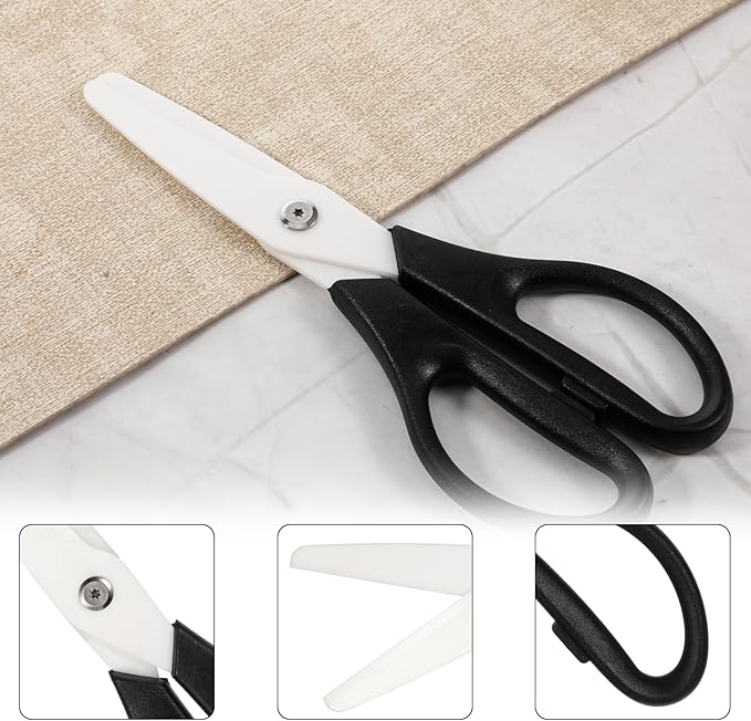 Ceramic Scissors 8" Kitchen Shears Scissors Ceramic Blade Kitchen Scissor All - Image 6