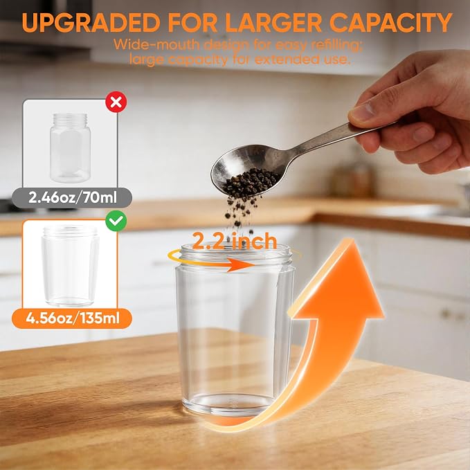 Gravity Electric Salt and Pepper Grinder Set Rechargeable - Image 6