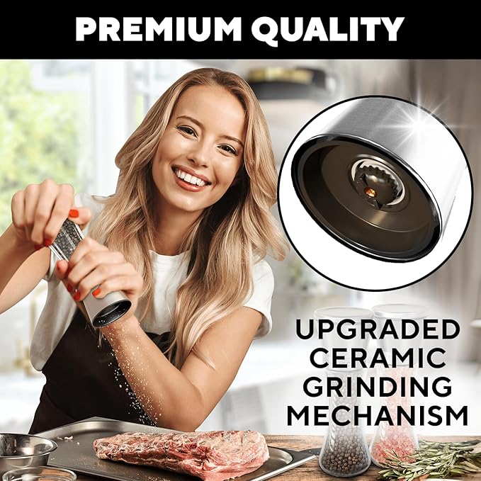 Premium Salt and Pepper Grinder Set of 2 - Image 5