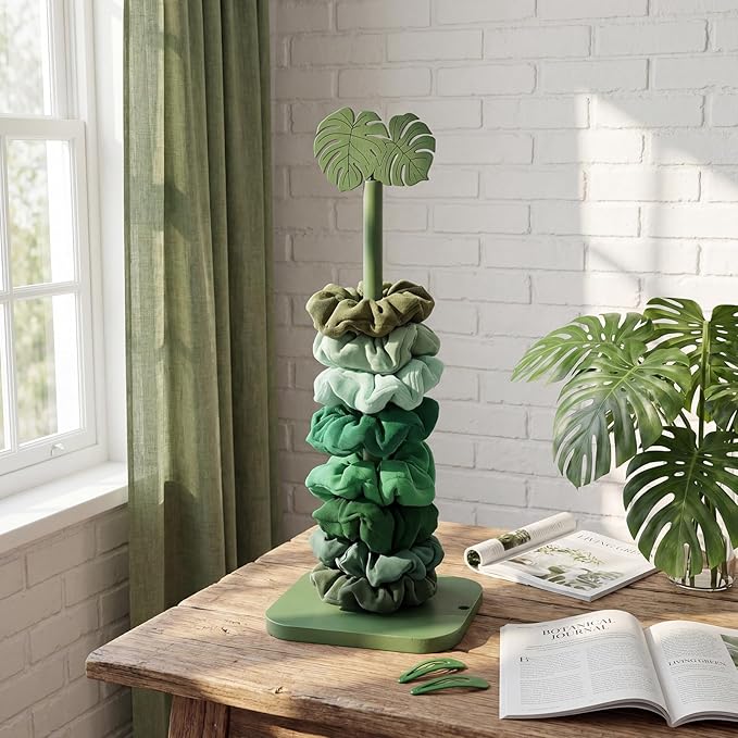 Leinuosen Monstera Leaves Paper Towel Holder Tropical Monstera Wooden Paper - Image 7