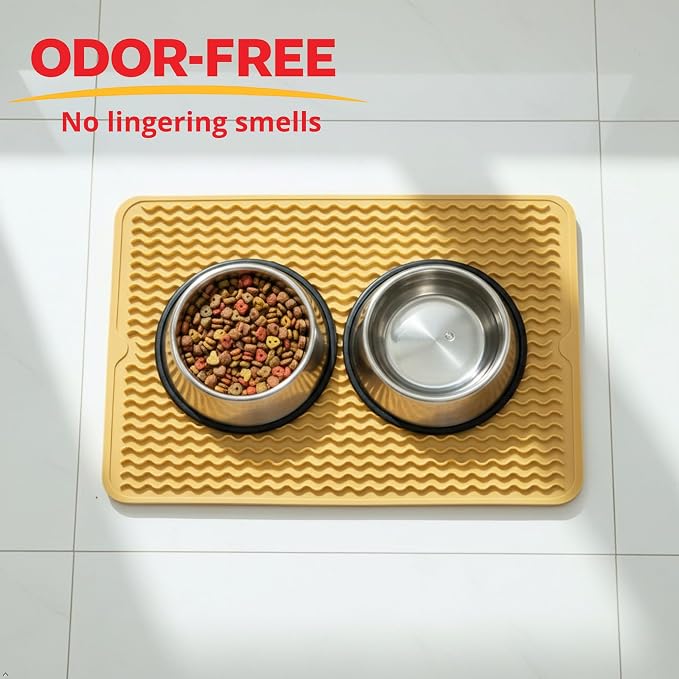 Silicone Drying Mat 16 × 12 – Yellow Tan Non-Slip Sink Mat - Image 5