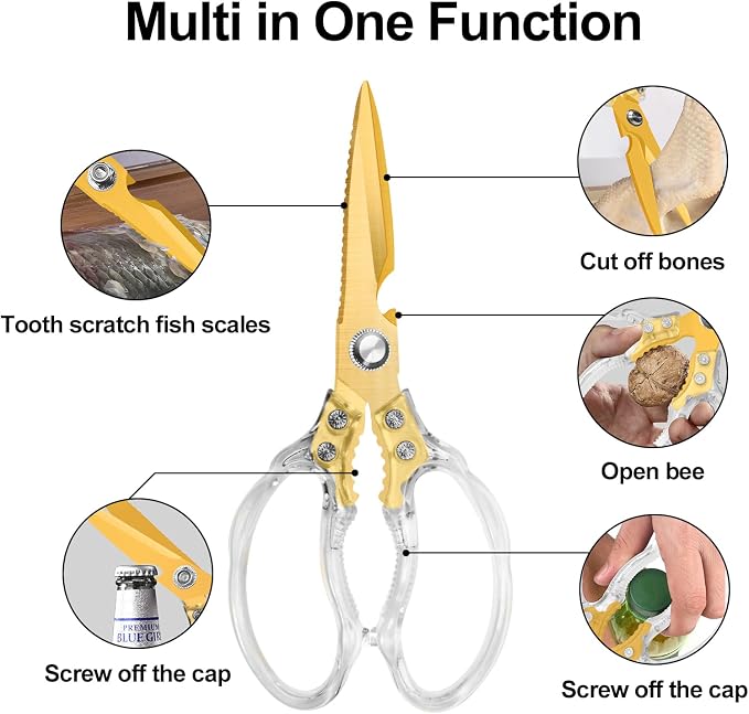CGBE Kitchen Scissors, Heavy Duty Food Scissors - Image 2