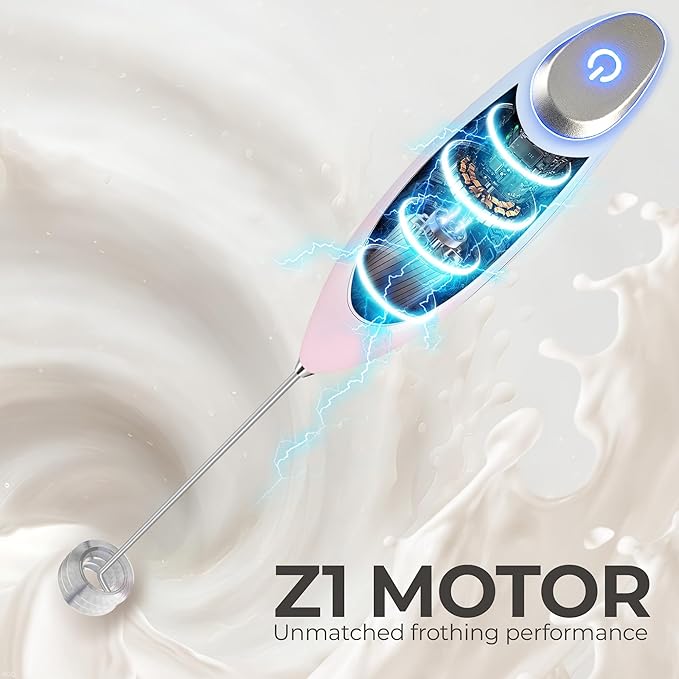 Zulay Kitchen Patented Tornado Triple Whisk Milk Frother - Image 7