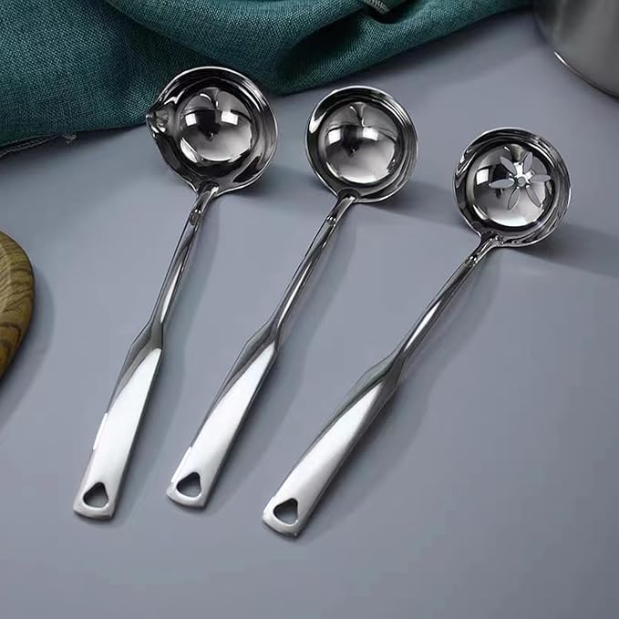 Soup Ladle 304 Stainless Steel Heavy Ladle - Image 6