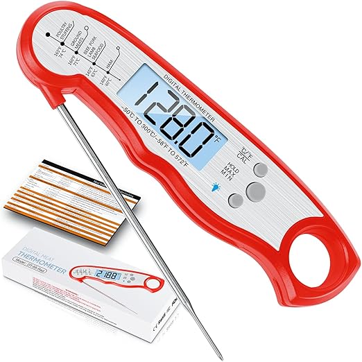 Digital Meat Thermometer, Waterproof Instant Read Food Thermometer by ImSaferellMeatThermometer