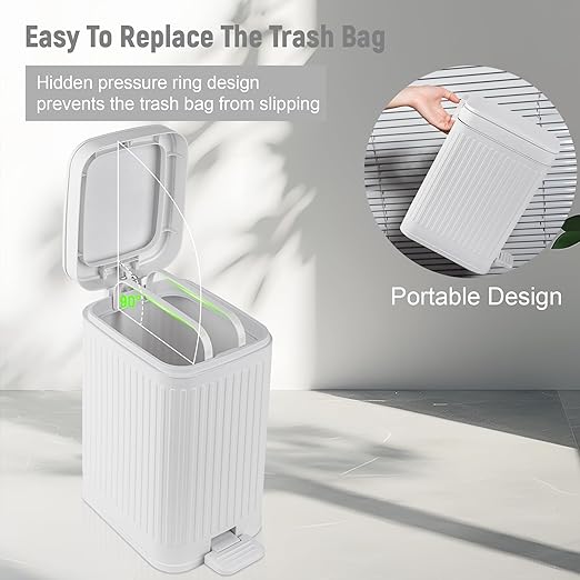 rejomiik Small Bathroom Trash Can - Image 4