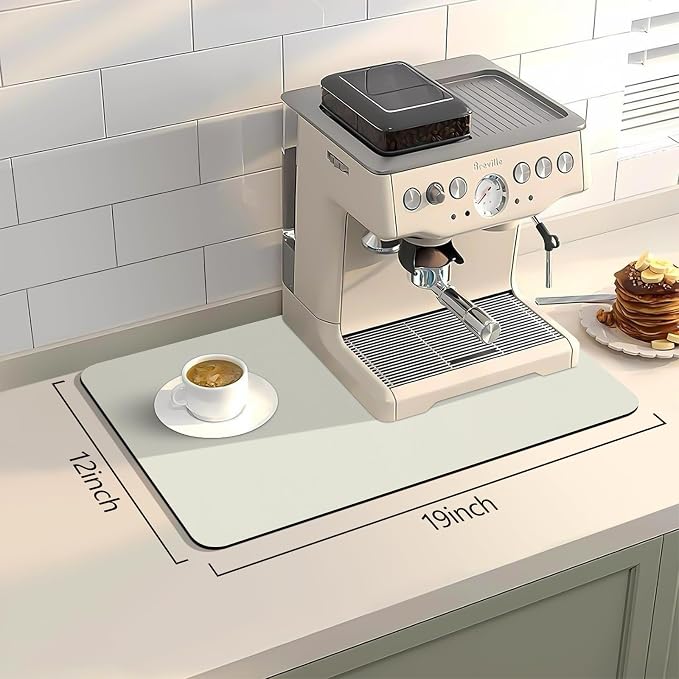 Bloss Coffee Mat, Super Absorbent Dish Drying Mat, Coffee Bar Mat, Kitchen - Image 3