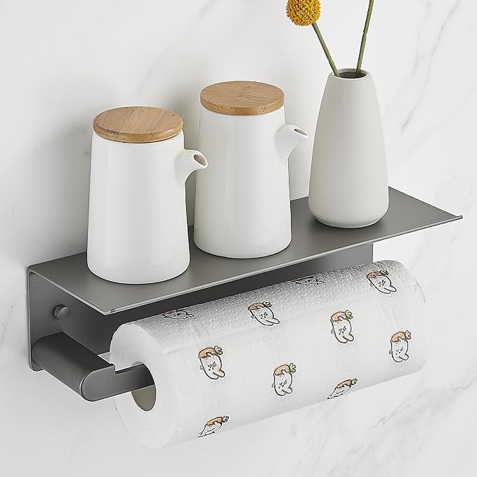 DUFU Paper Towel Holder with Shelf by DUFU