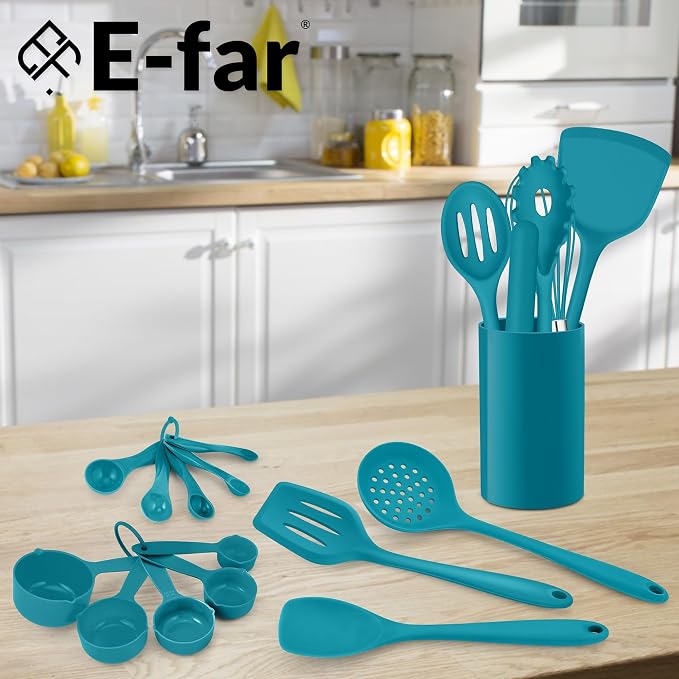 E-far Silicone Cooking Utensils Set, Silicone Kitchen Tools - Image 7