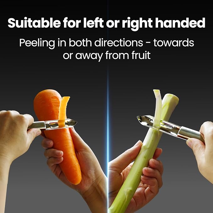 Vegetable Peeler, Ultra Sharp Potato Peeler, Seamless One-Piece Design - Image 2