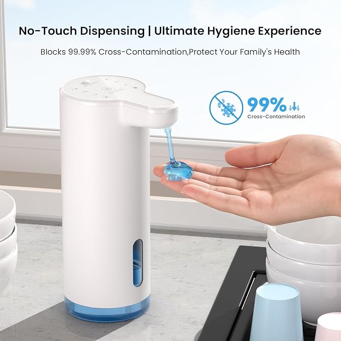 Seawah Automatic Soap Dispenser Touchless, Quiet Design, Adjustable Volume - Image 2