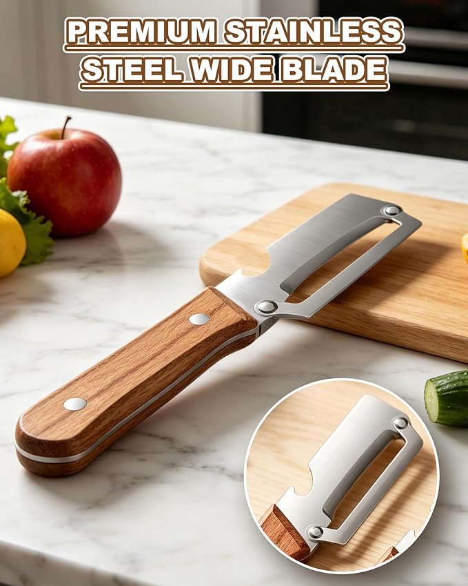 2 Pack Multi-Functional Stainless Steel Thickened Fruit Peeler Knife - Image 6