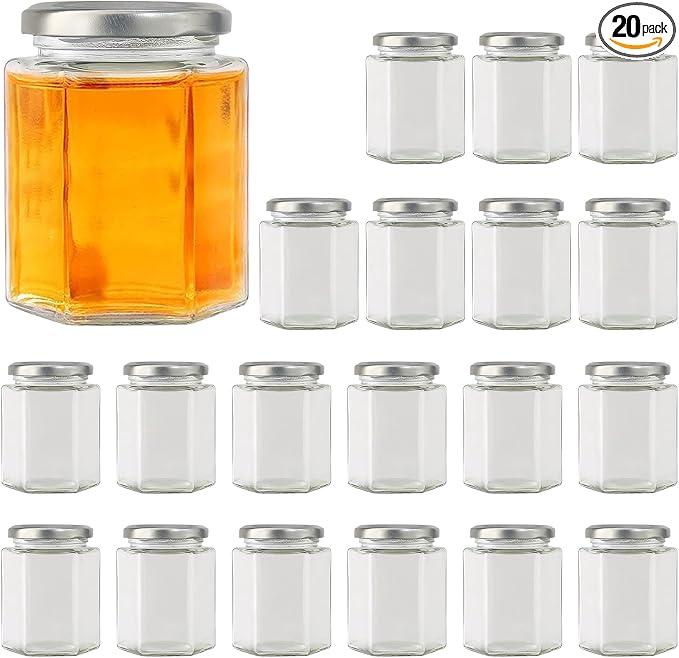 Accguan 20 Pcs 10 oz Glass Jars by Accguan