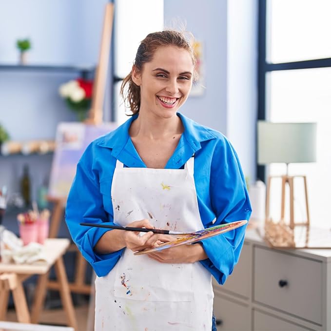 15 Pcs Adult Aprons Bulk with Pockets Adjustable Bib Chef Apron - Image 6