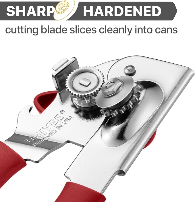 Can Opener Manual Heavy Duty, UHIYEE Hand Held Can Openers - Image 3