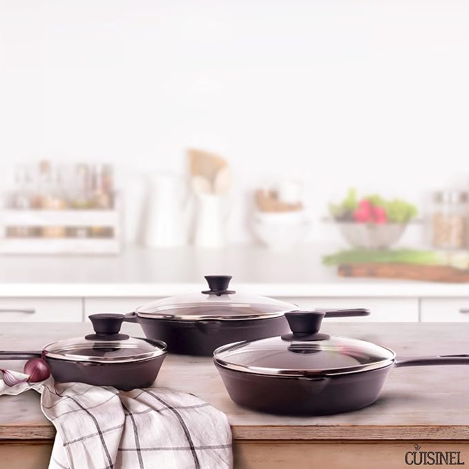 Cuisinel Cast Iron Skillet Set - Image 6