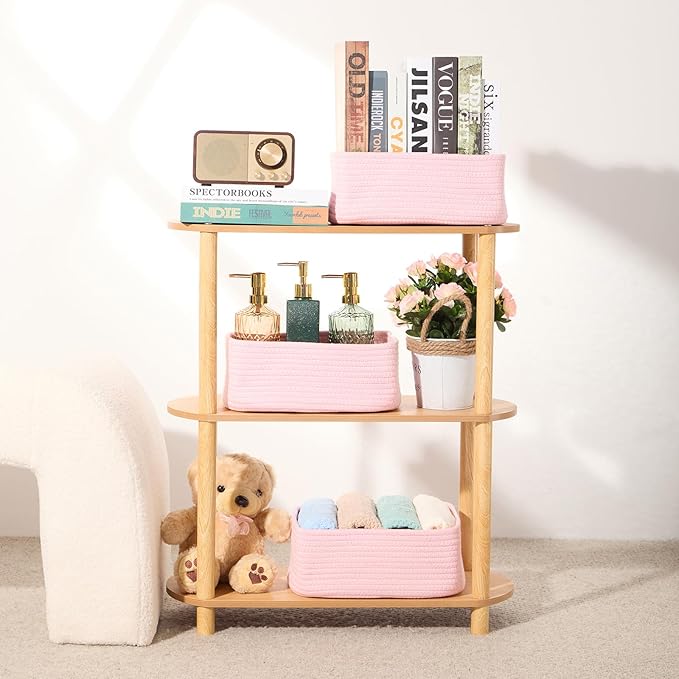 MiniArk Small Storage Baskets for Organizing | Closet Organizer Bins | Shelf - Image 6