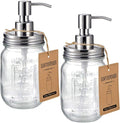 Amolliar Mason Jar Liquid Soap Dispenser, Stainless Steel Mason Jar Lid & Pump by Amolliar