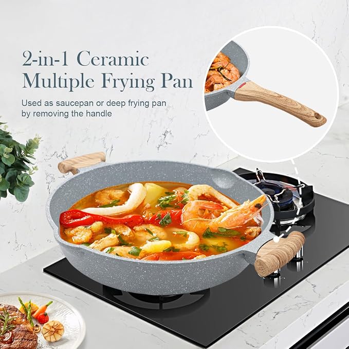 AIKENBBKK Ceramic Frying Pan - Image 3