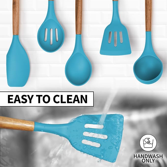 Zulay Kitchen Non-Stick Cooking Utensils Set - Image 7