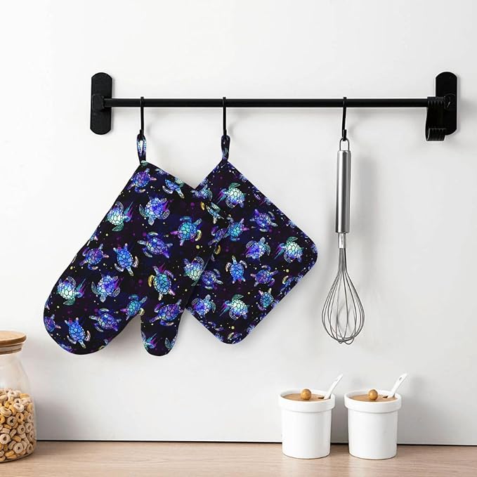 Sea Turtle Oven Mitts and Pot Holders Set - Image 5